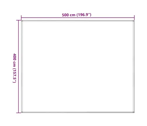 Telts Paklājs, 400X500 Cm, Pelēkbrūns Vidaxl