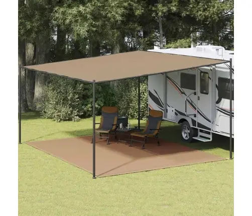 Telts Paklājs, 400X500 Cm, Pelēkbrūns Vidaxl