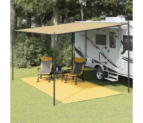 Telts Paklājs, 250X400 Cm, Bēšs Vidaxl