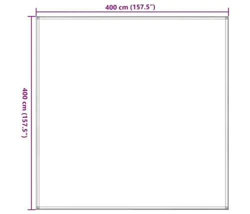 Telts Paklājs, 400X400 Cm, Bēšs Vidaxl