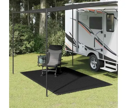 Palapinės Kilimėlis, Juodos Spalvos, 250X300Cm