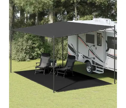 Telts Paklājs, 300X600 Cm, Melns Vidaxl