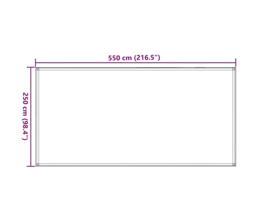 Telgimatt 250 X 600 cm Pruun