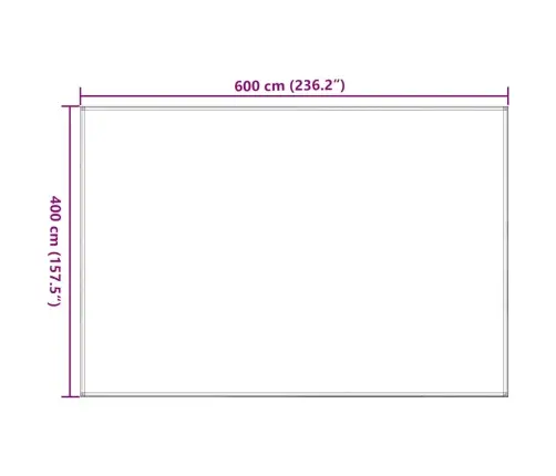 Telts Paklājs, 400X600 Cm, Brūns Vidaxl