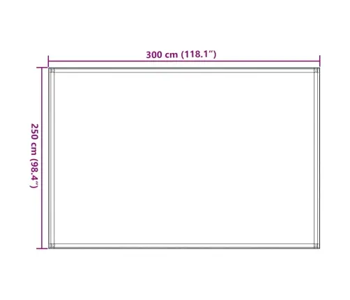 Telgimatt, 250 X 300 cm Antratsiithall Ja Valge