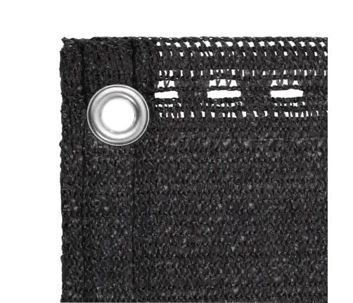 Balkona Aizslietnis, 75X500 Cm, Antracītpelēks Hdpe Vidaxl