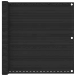 Balkona Aizslietnis, 90X300 Cm, Pelēks Hdpe Vidaxl