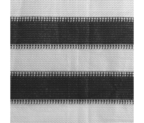 Balkona Aizslietnis, 75X500 Cm, Antracītpelēks Un Balts Hdpe Vidaxl