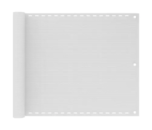 Balkona Aizslietnis, 75X300 Cm, Balts Hdpe Vidaxl