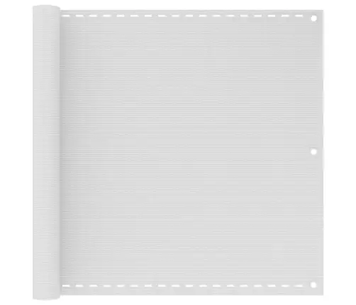 Balkona Aizslietnis, 90X300 Cm, Balts Hdpe Vidaxl