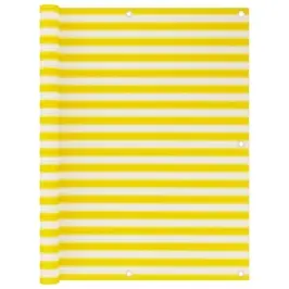 Balkono Pertvara, Geltonos Ir Baltos Spalvos, 120X500cm Hdpe