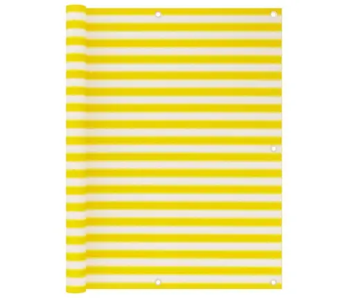 Rõdusirm, Kollane Ja Valge, 120 X 500 cm Hdpe