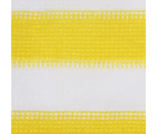 Rõdusirm, Kollane Ja Valge, 120 X 500 cm Hdpe