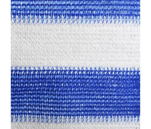 Balkona Aizslietnis, 75X500 Cm, Zils Un Balts Hdpe Vidaxl