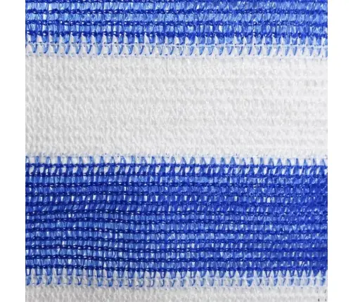 Balkona Aizslietnis, 90X300 Cm, Zils Un Balts Hdpe Vidaxl