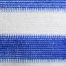 Balkona Aizslietnis, 120X300 Cm, Zils Un Balts Hdpe Vidaxl