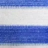 Balkona Aizslietnis, 120X500 Cm, Zils Un Balts, Hdpe Vidaxl