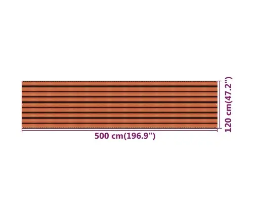 Rõdusirm, Mitmevärviline, 120 X 500 cm Hdpe Rõdusirm, Mitmevärviline, 120 X 500 cm Hdpe