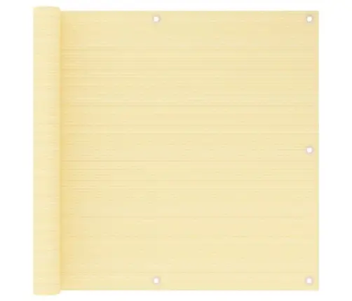 Balkono Pertvara, Kreminės Spalvos, 90X500cm Hdpe