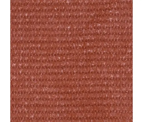 Balkona Aizslietnis, 90X400 Cm, Sarkanbrūns Hdpe Vidaxl