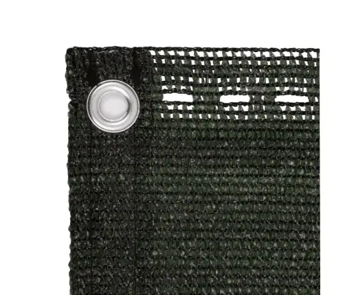 Balkona Aizslietnis, 90X600 Cm, Tumši Zaļš Hdpe Vidaxl