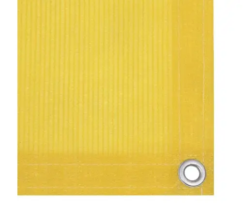 Balkona Aizslietnis, 90X600 Cm, Dzeltens Hdpe Vidaxl