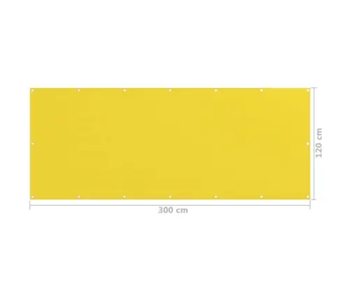 Rõdusirm, Kollane, 120 X 300 cm Hdpe Rõdusirm, Kollane, 120 X 300 cm Hdpe