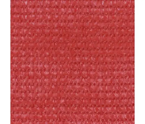 Balkona Aizslietnis, 75X500 Cm, Sarkans Hdpe Vidaxl