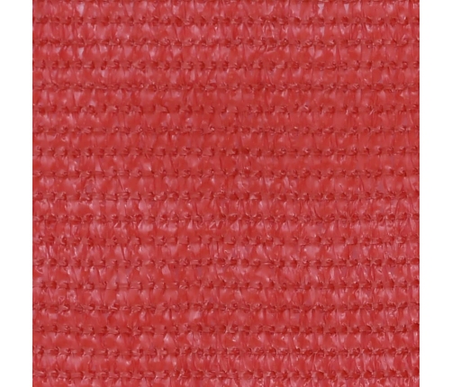 Balkona Aizslietnis, 120X400 Cm, Sarkans Hdpe Vidaxl