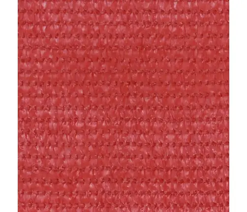 Balkona Aizslietnis, 120X500 Cm, Sarkans Hdpe Vidaxl