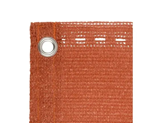 Balkona Aizslietnis, 90X400 Cm, Oranžs Hdpe Vidaxl