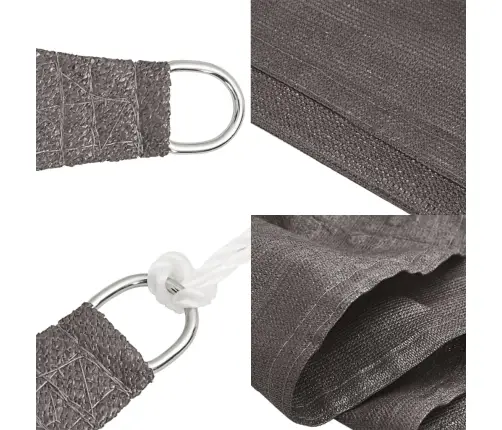 Saulessargs, 160 G/M², Antracītpelēks, 2,5X2,5 M, Hdpe Vidaxl