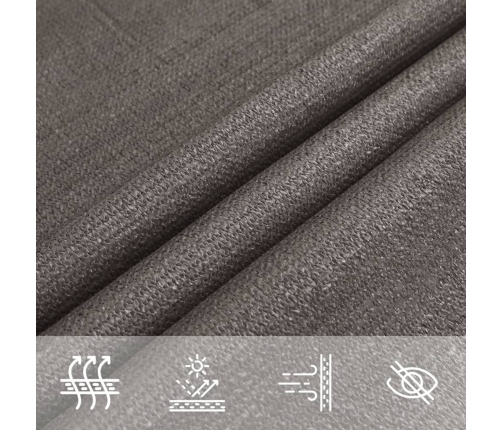 Saulessargs, 160 G/M², Antracītpelēks, 2,5X2,5X3,5 M, Hdpe Vidaxl