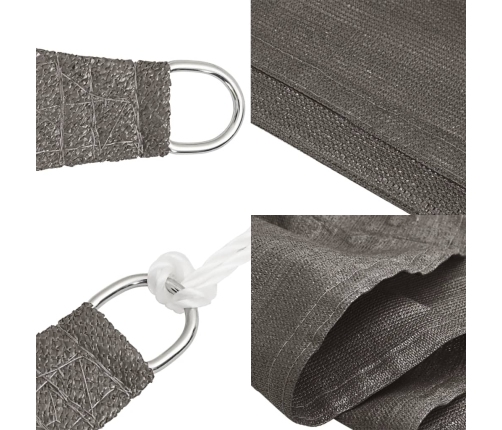 Saulessargs, 160 G/M², Antracītpelēks, 2,5X2,5X3,5 M, Hdpe Vidaxl