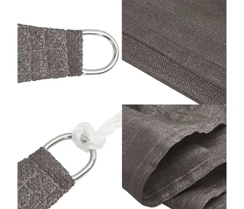 Saulessargs, 160 G/M², Antracītpelēks, 4X4X5,8 M, Hdpe Vidaxl