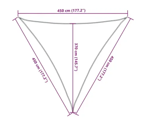 Saulessargs, 160 G/M², Antracītpelēks, 4,5X4,5X4,5 M, Hdpe Vidaxl