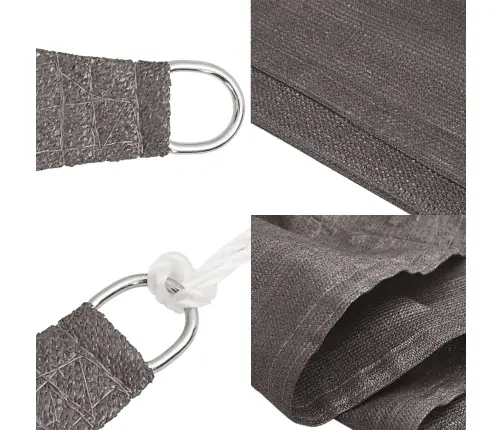 Uždanga Nuo Saulės, Antracito Spalvos, 4X5X5M, Hdpe, 160G/M² Uždanga Nuo Saulės, Antracito Spalvos, 4X5X5M, Hdpe, 160G/M²