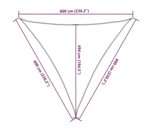 Saulessargs, 160 G/M², Antracītpelēks, 6X6X6 M, Hdpe Vidaxl