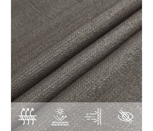 Saulessargs, 160 G/M², Antracītpelēks, 3/4X2 M, Hdpe Vidaxl