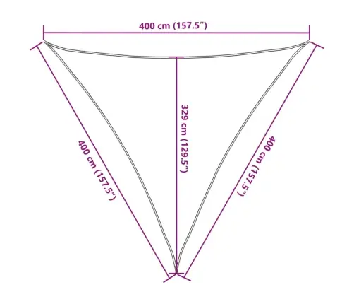 Saulessargs, 160 G/M², Bēšs, 4X4X4 M, Hdpe Vidaxl