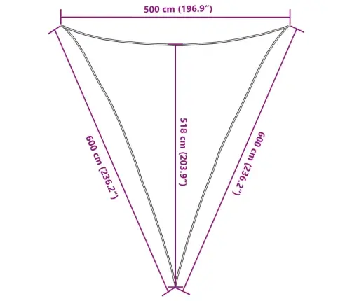 Saulessargs, 160 G/M², Bēšs, 5X6X6 M, Hdpe Vidaxl