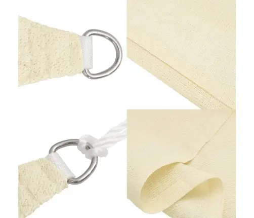 Uždanga Nuo Saulės, Kreminės Spalvos, 2,5X3M, Hdpe, 160G/M²