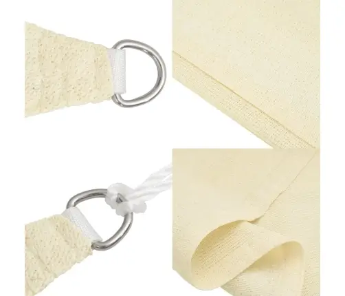 Saulessargs, 160 G/M², Krēmkrāsas, 3X4 M, Hdpe Vidaxl