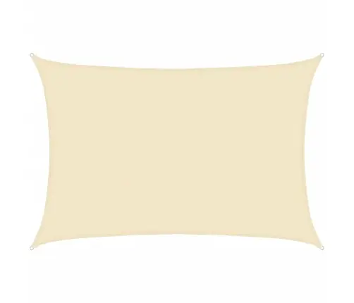 Saulessargs, 160 G/M², Krēmkrāsas, 5X6 M, Hdpe Vidaxl