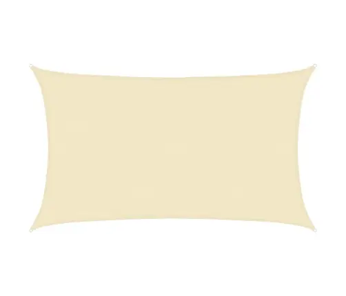 Saulessargs, 160 G/M², Krēmkrāsas, 5X8 M, Hdpe Vidaxl