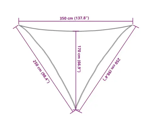 Saulessargs, 160 G/M², Krēmkrāsas, 2,5X2,5X3,5 M, Hdpe Vidaxl