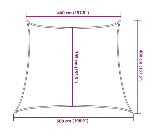 Saulessargs, 160 G/M², Krēmkrāsas, 4/5X4 M, Hdpe Vidaxl