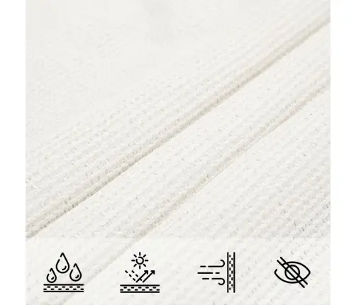 Päikesepuri 160 G/M² Valge, 2 X 3,5 M Hdpe