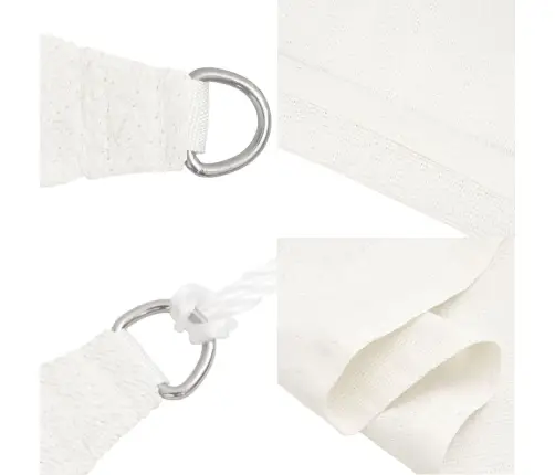 Saulessargs, 160 G/M², Balts, 3X4X4 M, Hdpe Vidaxl