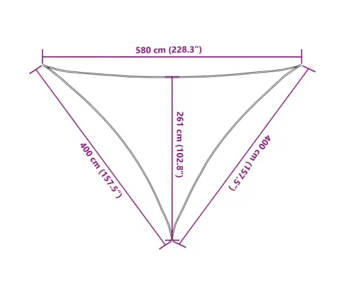 Saulessargs, 160 G/M², Balts, 4X4X5,8 M, Hdpe Vidaxl